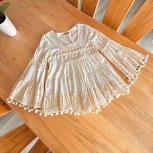 WAYAN bohemian babydoll top